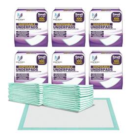 Purenexus Health 711472630096 Disposable Bed Pads For Adults 17 X 24 600 Count - Super Absorbent And Wate