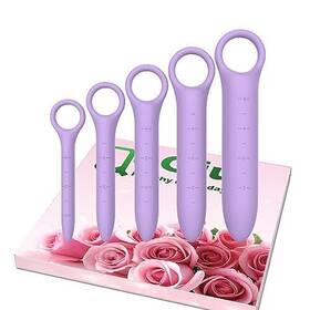 Qoqiu 653998020224 5-pack Silicone Dilators For Pelvic Floor Women With Fine Scales Pe