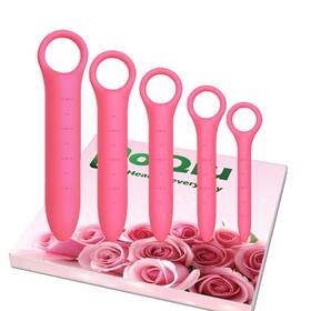 Qoqiu 653998020255 5-pack Silicone Dilators For Pelvic Floor Women With Fine Scales P