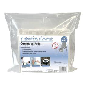 Quick Dam 810959022325 Super Absorbent Commode Pads For Bedside Commodes Bedpans And Potty Training