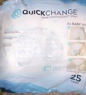 109706 Quickchange Urine Managment Wrap Incontinence 25 Count - New And Sealed