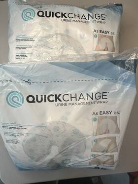 Quickchange 861859000425 Mens Incontinence Wrap Maximum Absorbency One Size 50 Count Quickchange 861859000425 Mens Incontinence Wrap Maximum Absorbency One Size 50 Count
