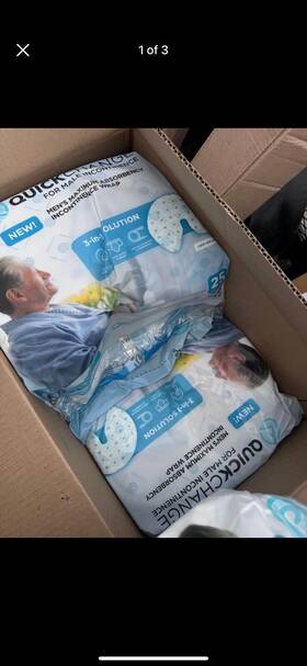 Qwc-wal-0808 Quickchange Mens Incontinence Wrap Fits Inside Diapers Or Briefs. 10 Count New