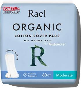 Rael 313101891843 Incontinence Pads For Women Organic Cotton Cover Postpartum Essential He
