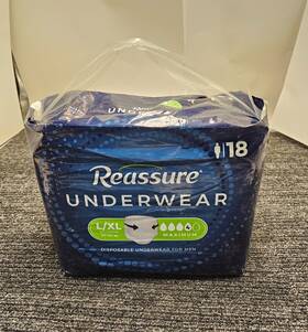 Reassure 072540500210 Qty 36 L/xl 38-64in Maximum Underwear Disposable For Men