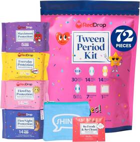 Reddrop 313023187192 Period Kit For Tweens - First Girls 9-12 Includes 30 Ev