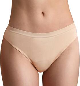 L100-beige-m Reelindry Womens Incontinence Underwear Washable Absorbency Leakproof Sz Med
