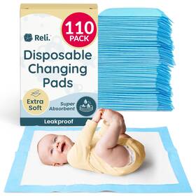 Reli. 606301144100 Disposable Changing Pads For Baby 110 Pack Diaper
