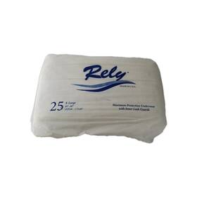 Rely 133793377582 25 Pack Maximum Absorbency Adult Size Xl 58-68 Incontinence Briefs New