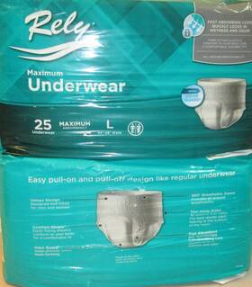 Rlyasp220 Rely 2 Max Absorbancy Incontinence Underwear L 50 Pull Ups 44 Inch 58 New