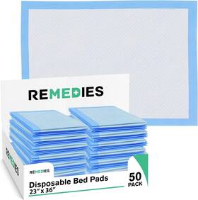 4094 Remedies - Disposable Bed Pads 23 Inch X 36 50 Count Large For Inconti