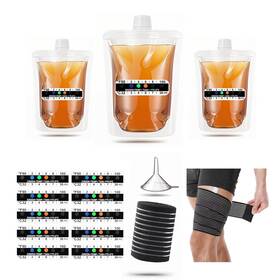 Nj01 Resder 15 Pcs Urine Test Complete Kit Includes 3 Transparent Leakproof Bags 10 Adhesive