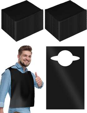 Retisee 696583701061 200 Pack Disposable Adult Bibs For Eating 14 X 24 Tie Back Single Use Clothes