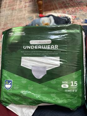 Rite Aid 011822218993 Men S Disposable Underwear Maximum Absorbency Size Xl 48 Inch -64 15 Count