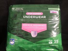 Rite Aid 011822734257 Underwear Women Xl 15 Count Maximum Absorbency New Sealed Disposable