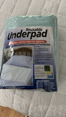 Rms 689789051474 Ultra Soft 4-layer Washable And Reusable Incontinence Bed Pad - Waterproof 3