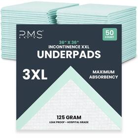 Rms Brands 745808526542 Hospital Grade Incontinence Disposable Underpads 36 X Ultra Soft 6-layer P