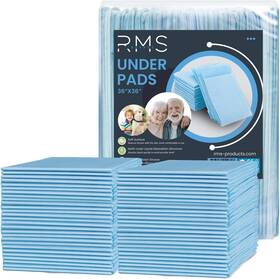 Rms Brands 745808527051 Disposable Underpads 36 Inch X36 Ultra Soft 6-layer Protection 8g Sap Leak Proof