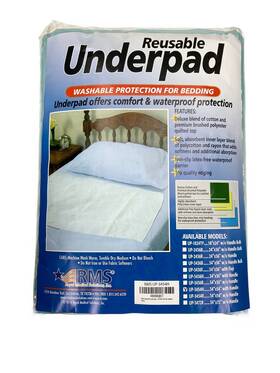 Up-3454h Rms Royal Medical Solutions Bed Chair Pad Reusable Underpad Waterproof Incontinence 34x54