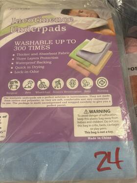 Hpch2p Royal Care Reusable Waterproof Bed Pads 3 Pack 24x36in And 1 Handled Positioning Pad