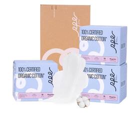 Rpe Life 742404602816 100% Organic Pads For Women 54ct Ultra Thin Unscented Regular Size 3