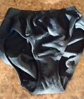 S-100 Wearever Smooth Silky Seamless Incontinence Panty Black Washable Reusable