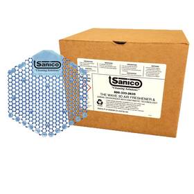 22wds10cb Sanico Cotton Blossom 10 Pack 30-day Urinal Deodorizer Screen With Enzymatic