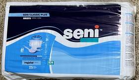 Seni 877353000311 Classic Plus Briefs-moderate To Heavy. Pack Of 25. Size Regular 40 Inch -50