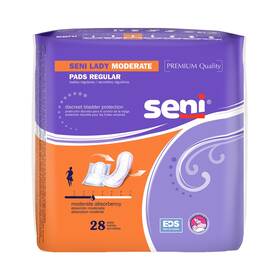 Seni 877353005460 Lady Moderate Bladder Control Pads 10 Inch Light Absorbency