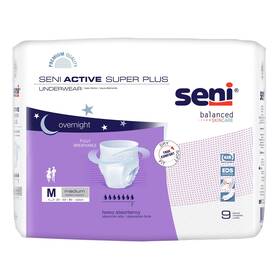 Seni 877353005965 Active Super Plus Disposable Underwear Pull On With Tear Away Seams Medium