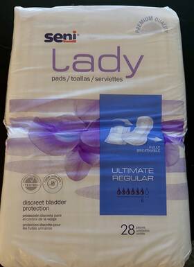 S-3p28-ps1 Seni Lady Moderate Female Incontinent Pads Ultimate Regular 28