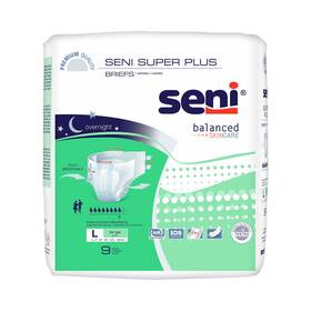S-la09-bp1 Seni Super Plus Briefs 9 Count Large 45 Inch To 59 Incontinence Adult Diap