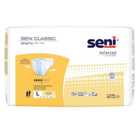 S-la25-bc1 Seni Classic Incontinence Brief L Breathable 25 Ct