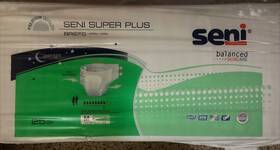 S-me25-bp1 Seni Super Plus Incontinence Briefs Overnight Heavy To Severe Absorbency -sz Med