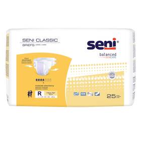 S-re25-bc1 Seni Classic Incontinence Brief Regular Breathable 25 Ct