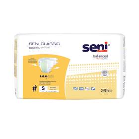 S-sm25-bc1 Seni Classic Adult Incontinence Brief S Moderate Absorbency 25 Ct