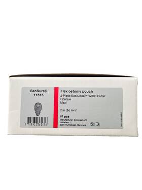 11515 Sensura Flex 2-piece Wide Outlet Drainable Pouch 50 Mm Opaque Box Of 20