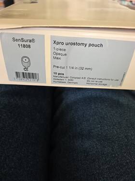 11806 Sensura Xpro Urostomy Pouch Pre-cut 1 3/4 Inch Bx/5 Count 5 In Box