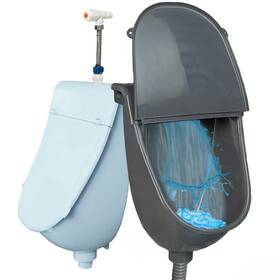 Shawoo 978195410475 Wall Mounted Commercial Urinal With Cover Bathroom Washout For Men Pla