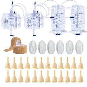 2510yll1334y01m36 Shfgyg External Condom Catheter For Incontinence Men 2pcs 1000ml Daytime Leg Ba
