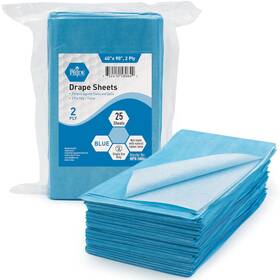 Shield Line 705353791314 Med Pride Disposable Drape Sheets Pack Of 25 - 2-ply Hospital Drapes For Stai