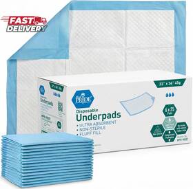 Shield Line 726084535701 Med Pride High Absorbency Liners -disposable Underpads 23ftft X 36ftft Incontinence