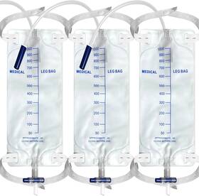 Shishuyu 313092561503 3pcs 1000ml Leg Bag Urinary Drainage Urine Collection With Tubing A
