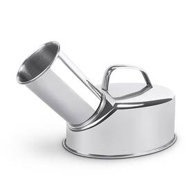 Smowfes 931029192459 Stainless Steel Outdoor Urinal For Men - 360 Spill-proof Portable Wit