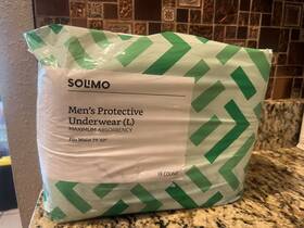 Solimo 842379151668 Mens Incontinence Protective Underwear Lg Maximum Absorbency 18 Ct