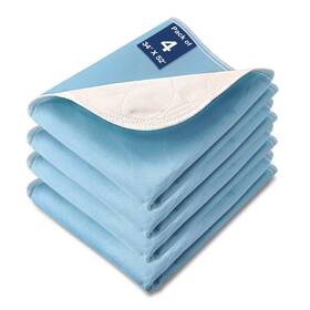22201-011-044 Soloshine Bed Pads Washable Waterproof 52 Inch X 34 4 Pack Incontinence Water