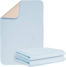 Se-001-us Soloshine 2 Packs Reusable Incontinence Bed Pad 34x52 Inch Washable Pee Pads Waterproof