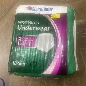 Soundbody 086679406220 Pls Read 17 Soundbody/compare To Depends Women Small Medium Fits Waist 38-50 Inch W