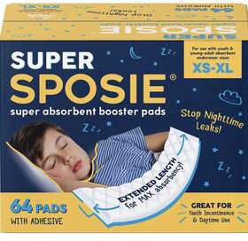 Ss64 Sposie Super Booster Pads Disposable Underwear Inserts And Diaper Liners Youth