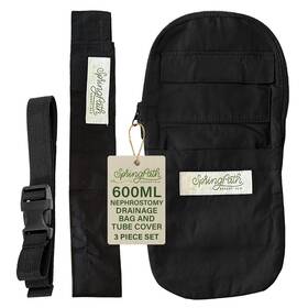 Springpath Essentials Inc. 196852549580 Nephrostomy Tube And Drainage Bag Cover Black